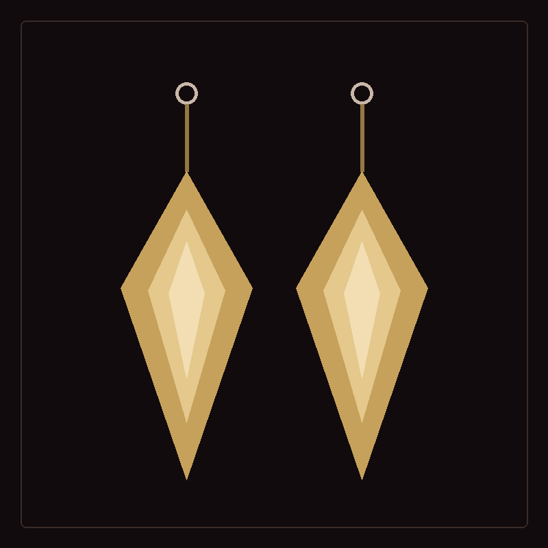 Boucles d'oreilles gouttes en plaqué or, Cadeau Pour Elle